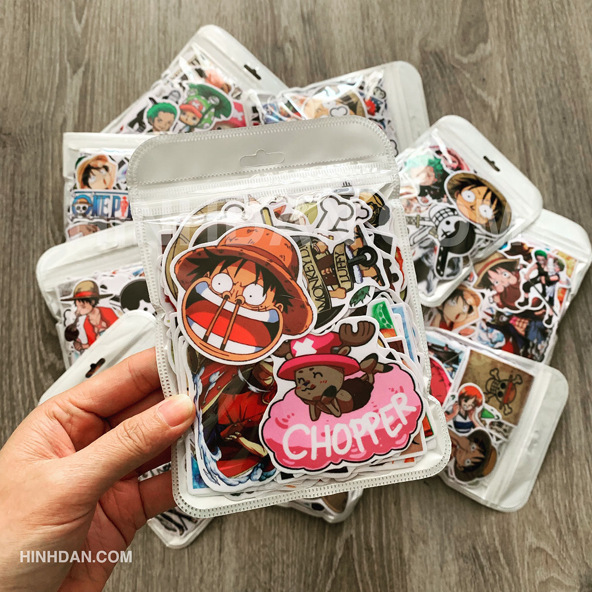 [One Piece - Đảo Hải Tặc Stickers] Luffy, Mũ Rơm Bộ Hình Dán Chất Liệu PVC Chống Nước Độ Bền Cao  Sticker Việt Nam