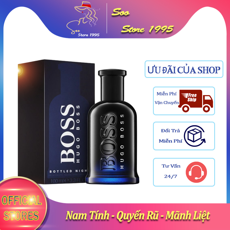 Nước hoa nam hugo boss, boss bottled night edp 100ml