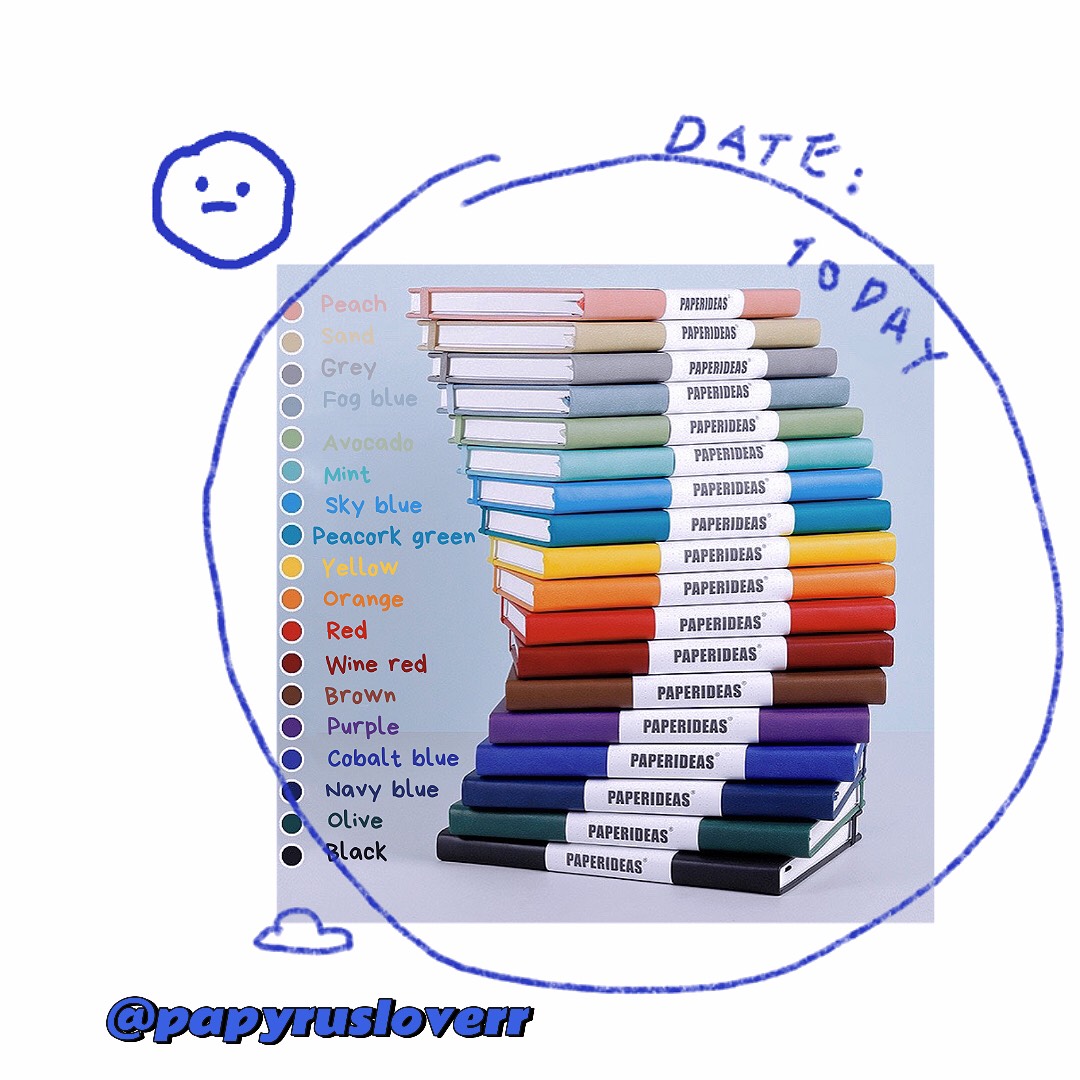 Sổ bìa da Paperideas A5 đủ màu