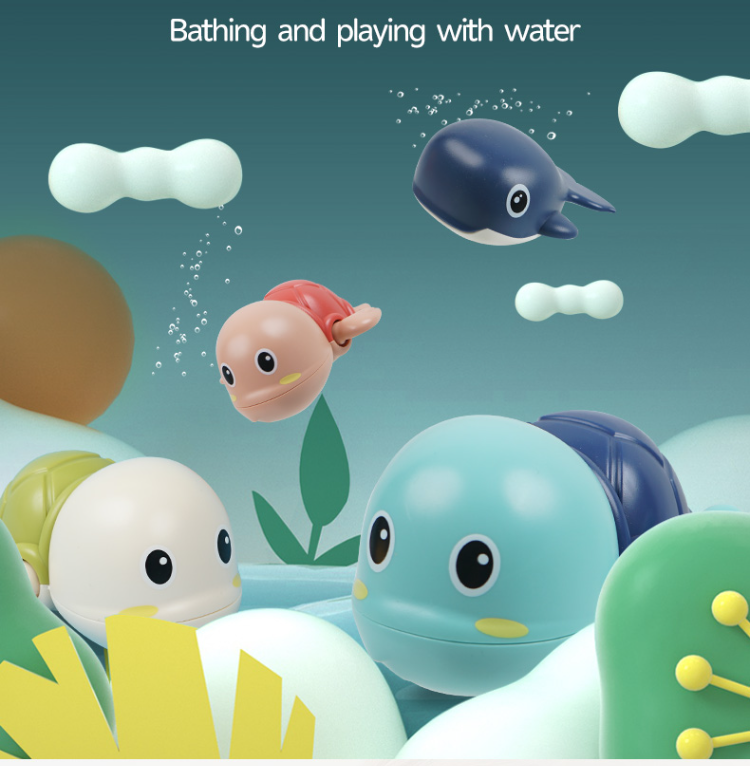 Đồ chơi THẢ BỒN TẮM HÌNH CON RÙA MINI CHẠY CÓT ĐANG YÊU CHO BÉ