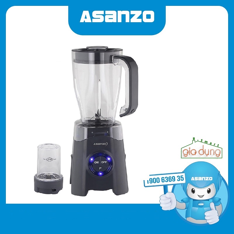 Máy xay sinh tố điện tử 2 cối asanzo bl-302p