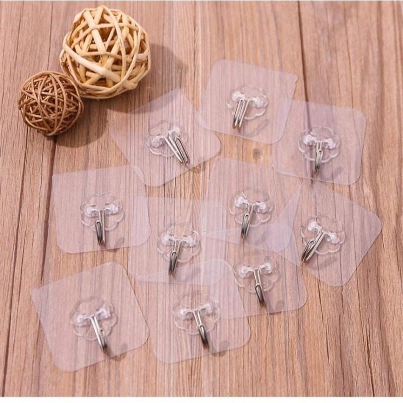 Móc dán tường trong suốt siêu chắc siêu bền siêu dính