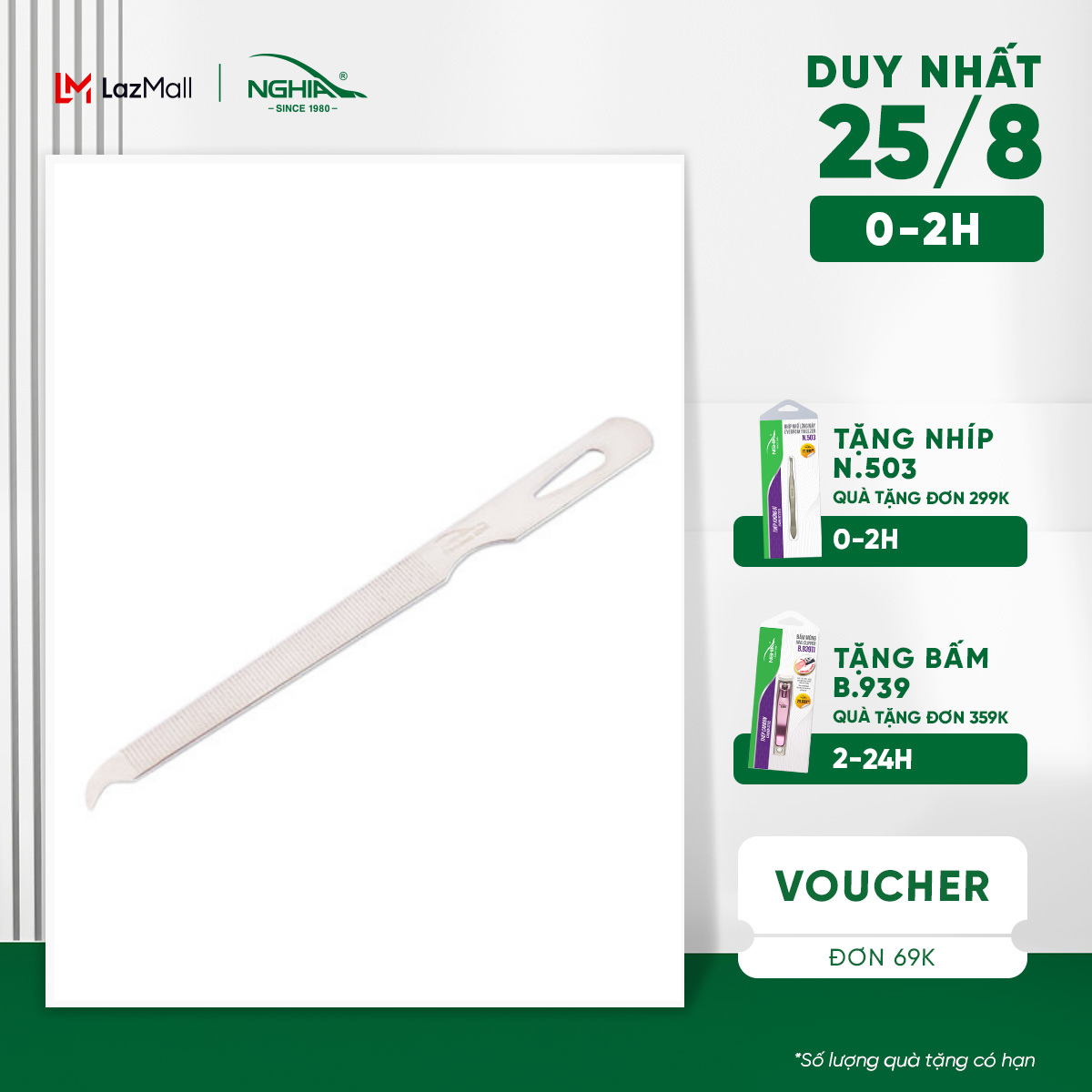 Cây lấy khóe đầu cong inox hỗ trợ móc khóe và vệ sinh khóe kềm nghĩa