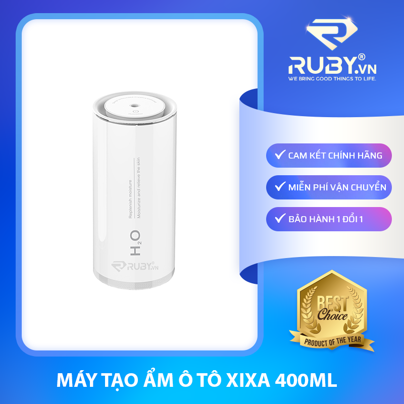 Máy tạo ẩm phun sương ô tô USB Xixa, dung tích 400ml, kết hợp khuếch tán xông tinh dầu, dùng trong phòng, bàn làm việc, ô tô