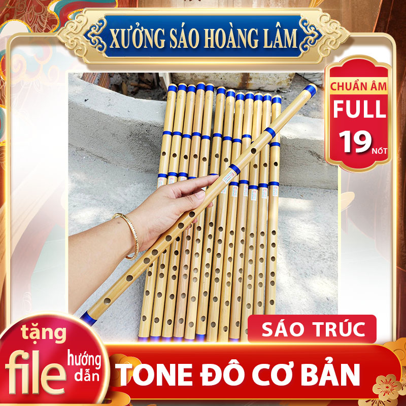 Sáo trúc tone đô c5 cơ bản Xưởng Sáo Hoàng Lâm