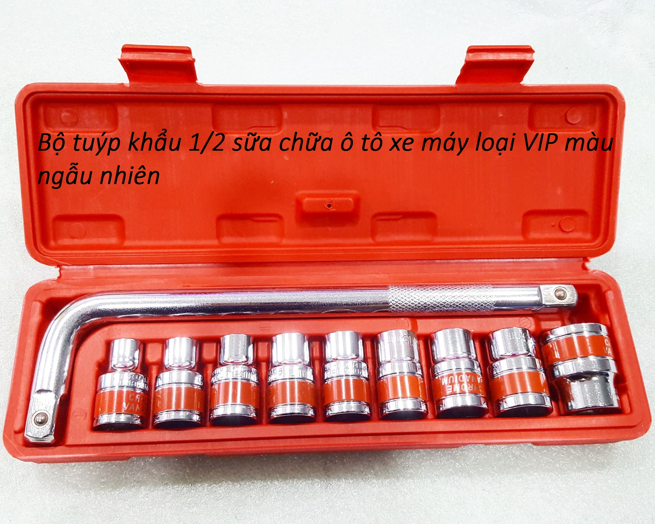 Bộ tuýp khẩu 1/2 sữa chữa ô tô xe máy loại VIP màu ngẫu nhiên