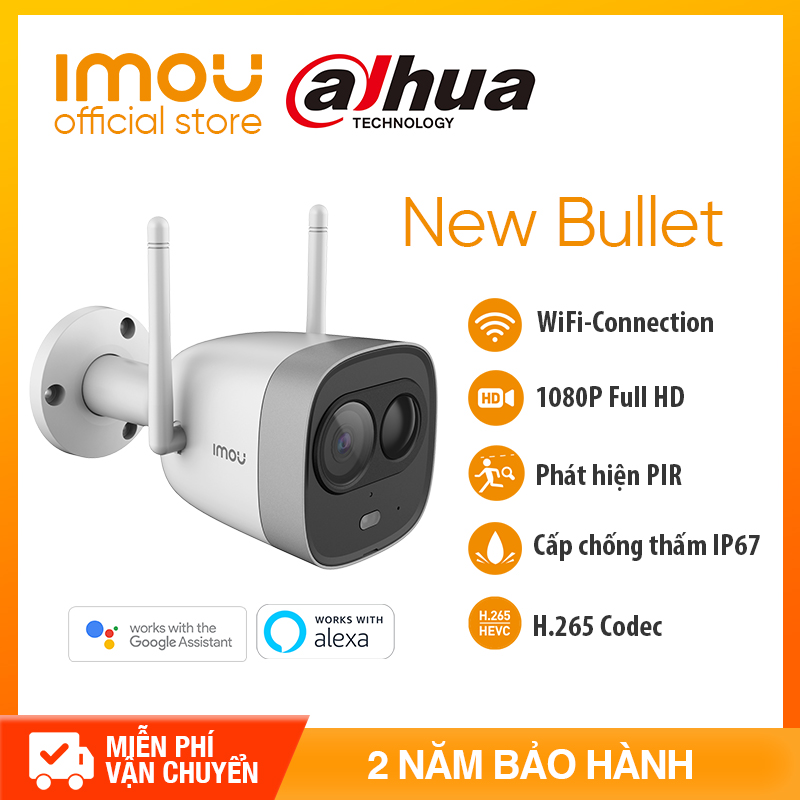 DAHUA CAMERA IPC WIFI IMOU G26EP -  NGOÀI TRỜI FULL HD 1080P -Tầm nhìn ban đêm-Angten đôi và MIMO - Chống nước IP67 - Bảo hành chính hãng2 năm