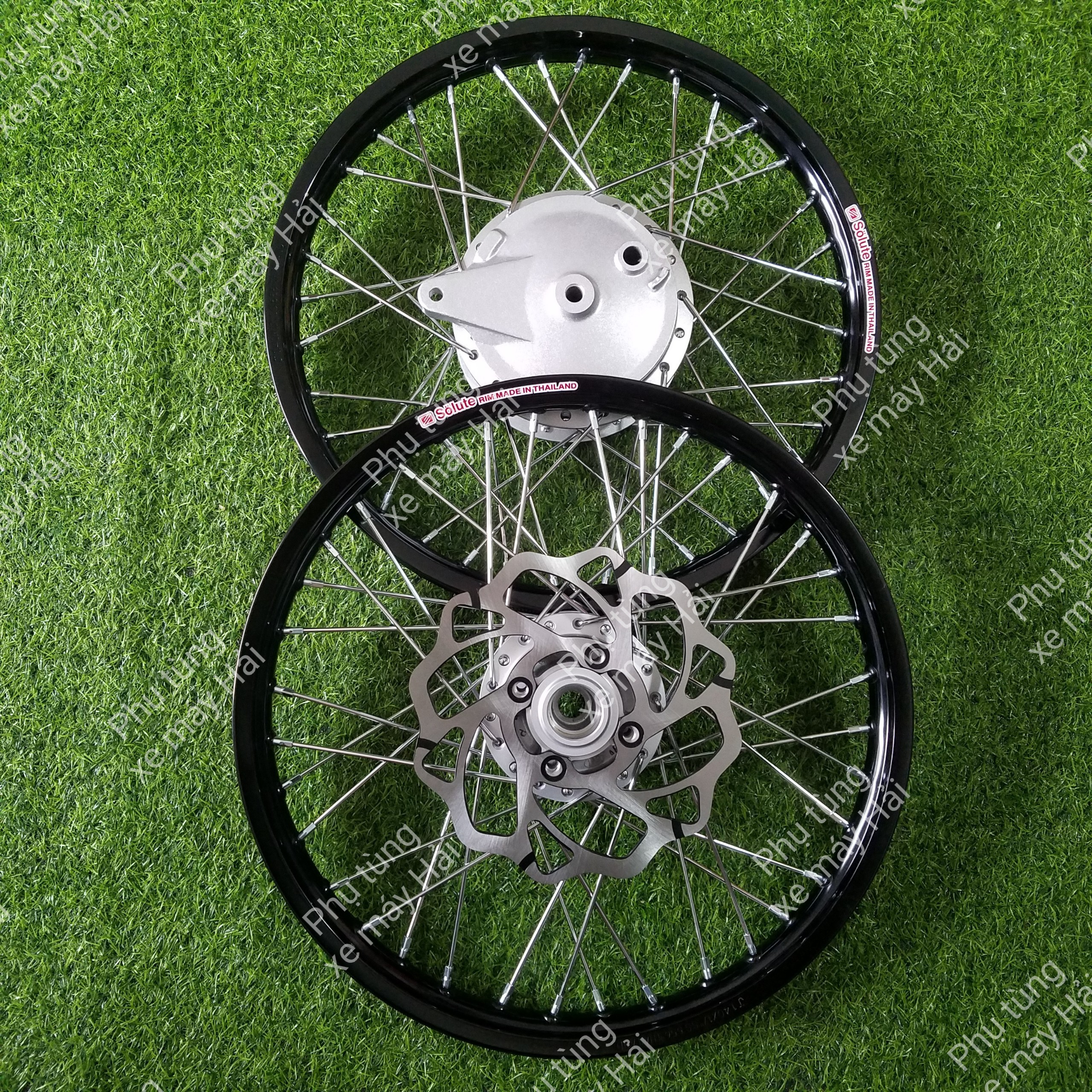 Bánh căm dành cho sirius Jupiter Exciter nhỏ đùm zin bạc căm mạ crom niềng nhôm thái full đầy đủ như hình HTH50 msp *2122