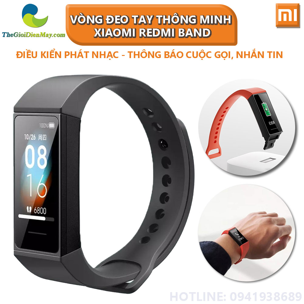 Vòng Đeo Tay Thông Minh Xiaomi Redmi Band - Bảo hành 6 tháng - Shop Thế Giới Điện Máy