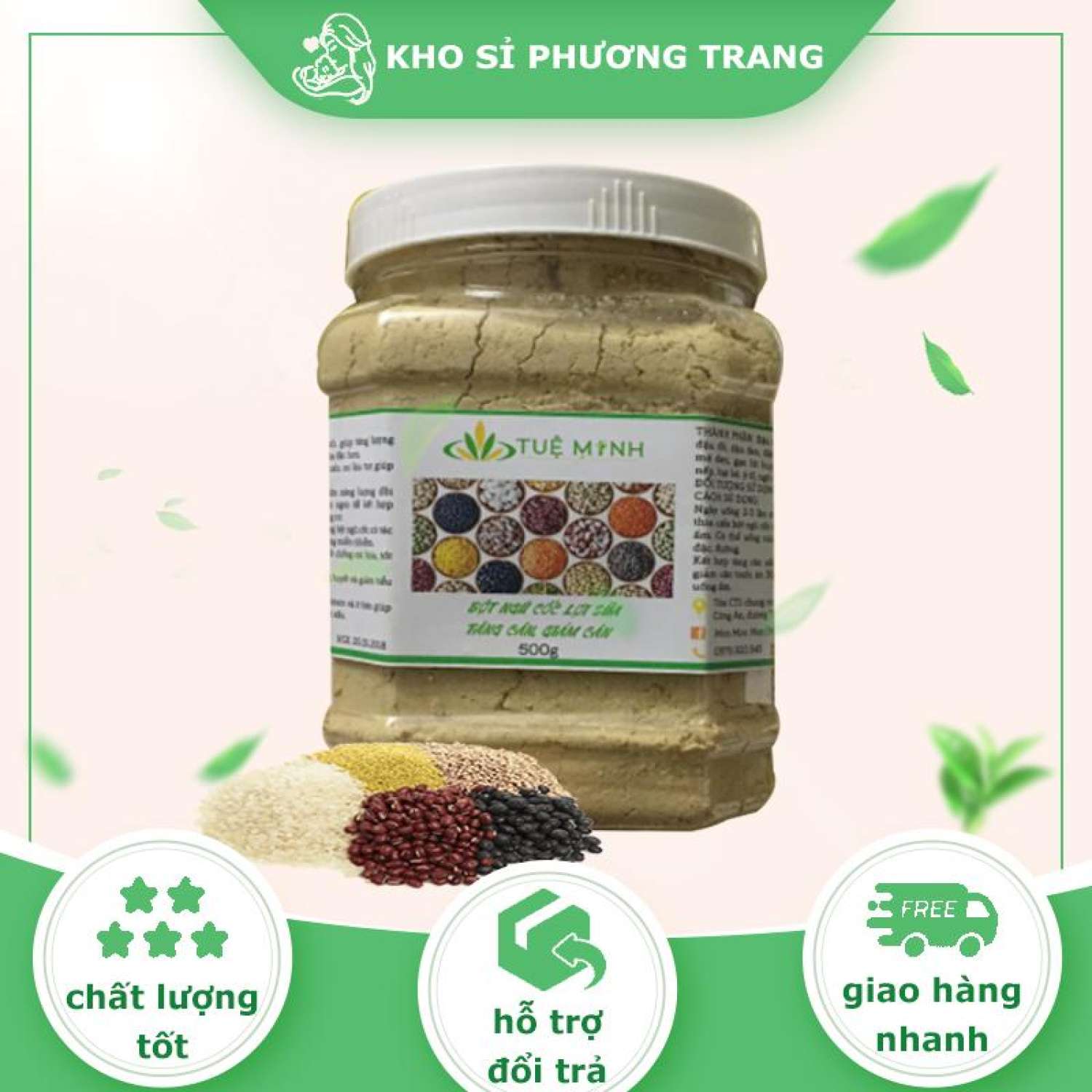 1Kg bột ngũ cốc 12 loại hạt xưởng nhà làm có đầy đủ giấy ATVSTP