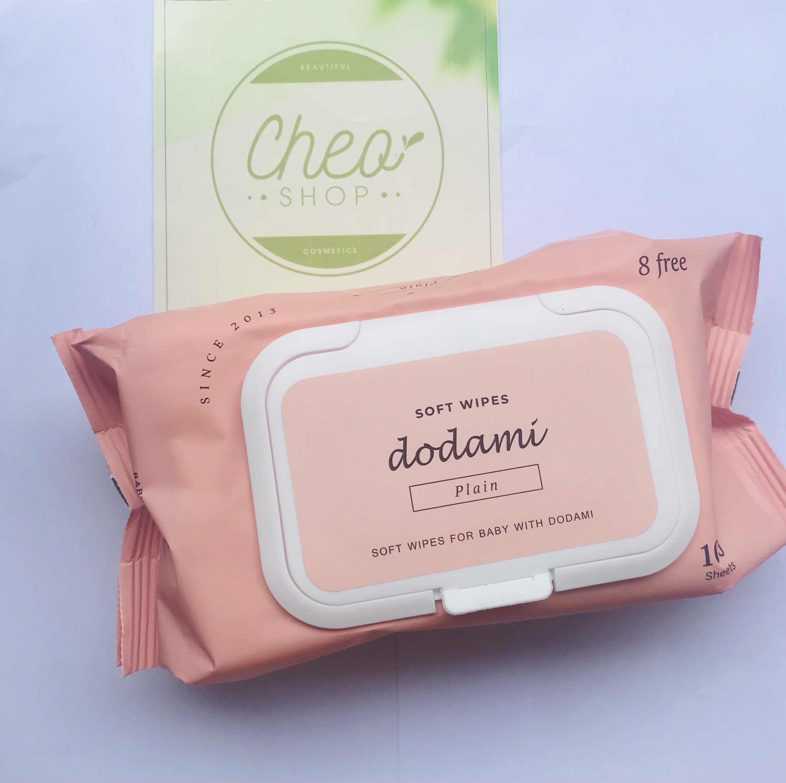 Khăn giấy ướt không mùi Dodami Hàn Quốc màu hồng 100 tờ