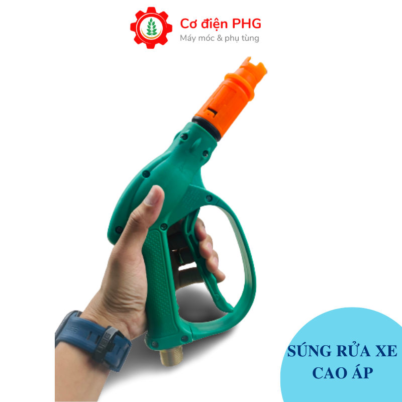 Súng rửa xe áp lực cao lõi kim loại 22mm chuyên dùng cho máy rửa xe| Súng áp lực| Máy rửa xe |Máy rửa xe cao áp