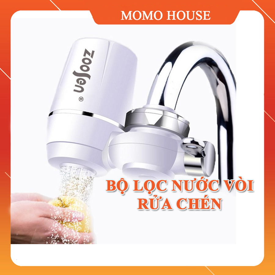 Bộ Lọc Nước Trực Tiếp Tự Động Ngay Tại Vòi ZooSen Lõi 4 Tầng Loại Bỏ Cặn Bẩn Trong Nước