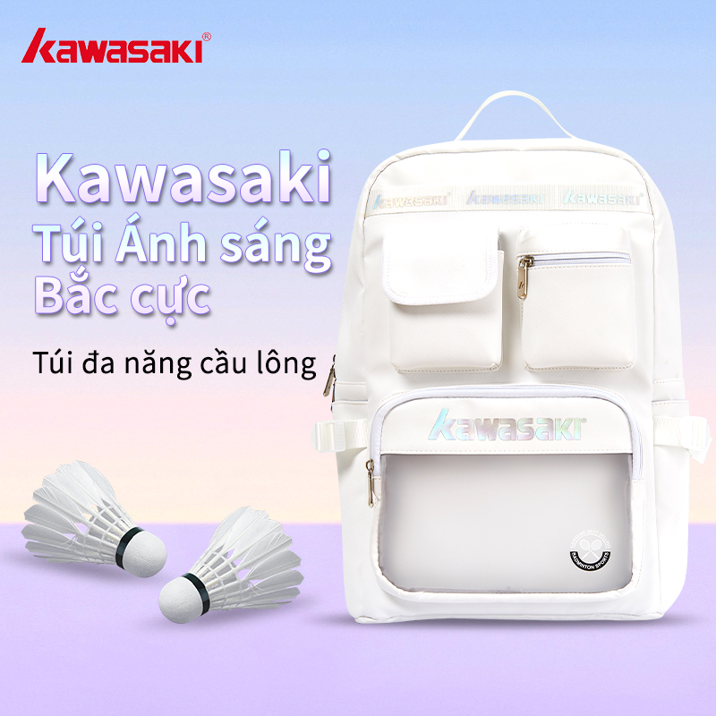 Kawasaki Chính Thức Sport Bag, Túi Cầu Lông Cực Quang, Túi Thể Thao hai quai, Sức Chứa Lớn, Có Ngăn Đựng Giày Và Vợt, Ba Lô Thể Thao Thường Ngày Bao Gồm Huy Hiệu Đặc Biệt LTD