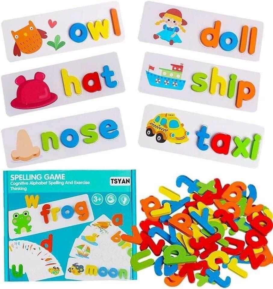 Đồ chơi ghép chữ cho bé spelling game học ghép chữ tiếng anh