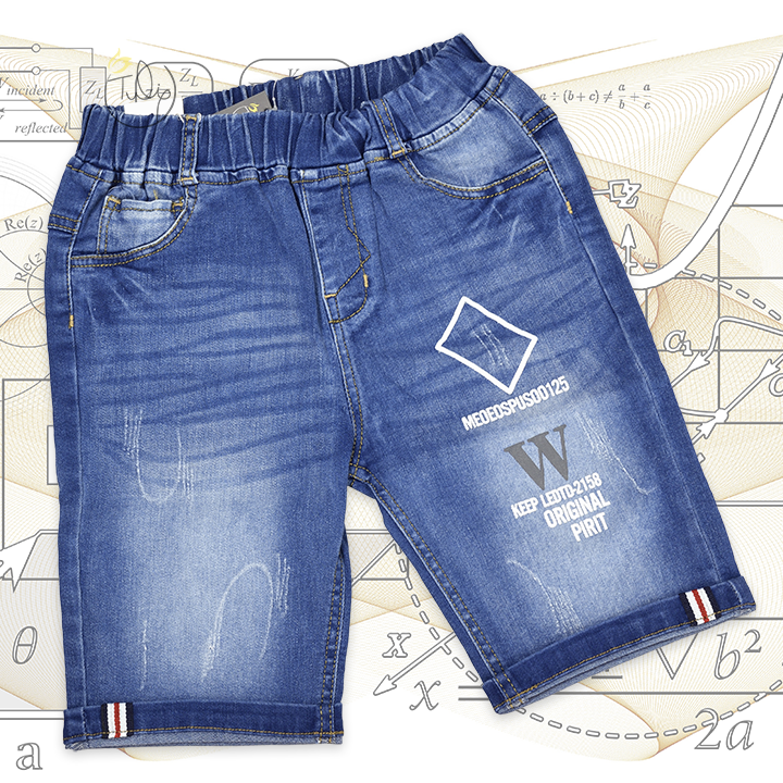 Quần jean thun lửng cho bé trai size đại