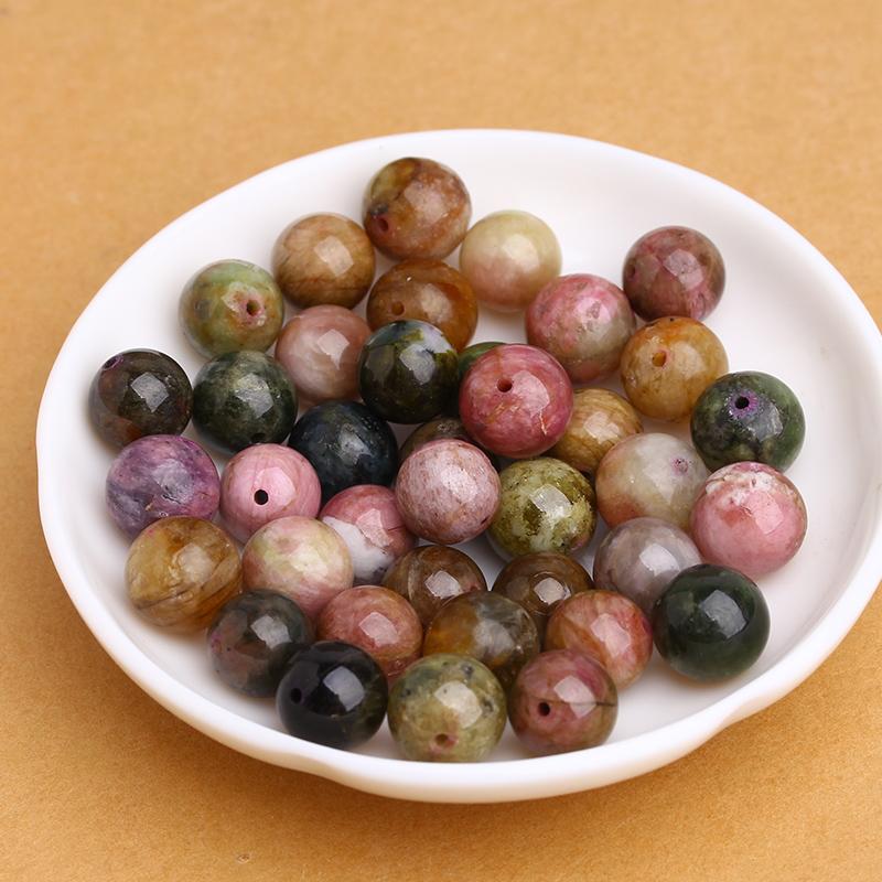 Hạt đá tourmaline tự nhiên dùng làm sản phẩm handmade DIY