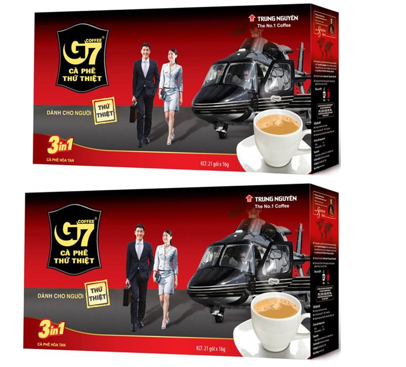 Combo 2 Hộp Cà Phê Sữa Hòa Tan G7 3.1 - 21 gói X 16gr