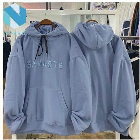 ÁO HOODIE FORM RỘNG TAY PHỒNG THÊU NAMASTE NỈ NGOẠI DÀY DẶN CHỐNG NẮNG GIỮ NHIỆT