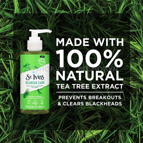 Sữa Rửa Mặt Dạng Gel St.Ives Blemish Care Daily Facial Cleanser 200ml