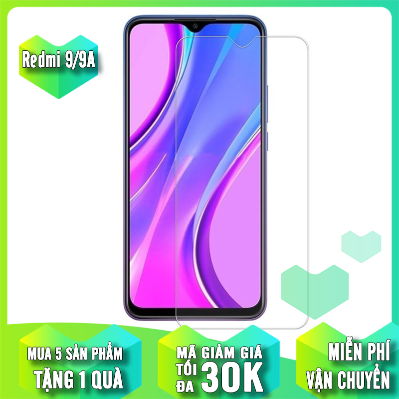 Kính cường lực cho xiaomi redmi 9 - redmi 9a - redmi 9c trong suốt