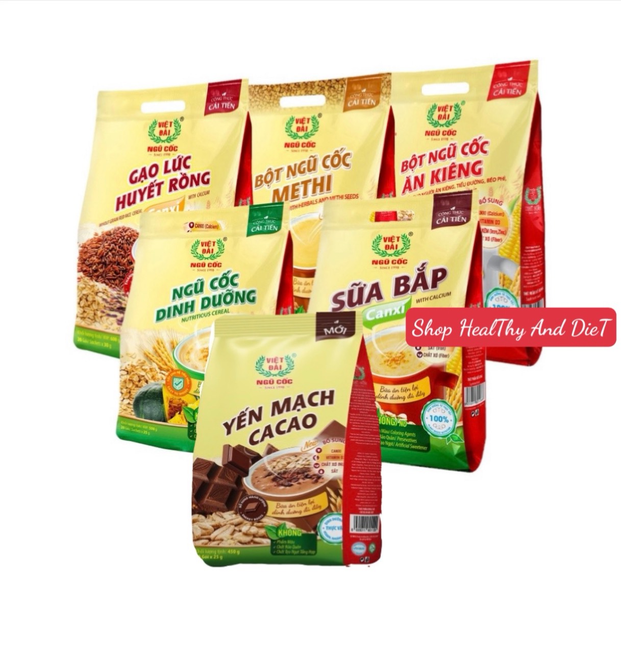 Bột ngũ cốc việt đài các loại