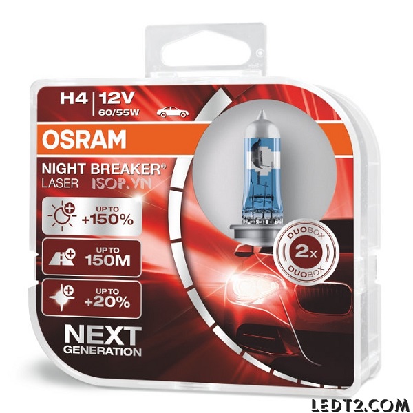 Đèn pha Halogen Osram Night Breaker Laser +150%