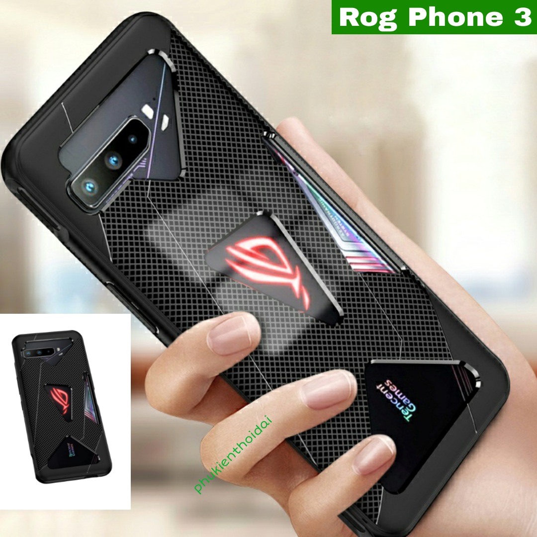 Ốp lưng Rog Phone 3 / Phone 5 / 5s / 5 Pro / Phone 6 / 6 Pro / Phone 7 / Phone 8 chống sốc tản nhiệt
