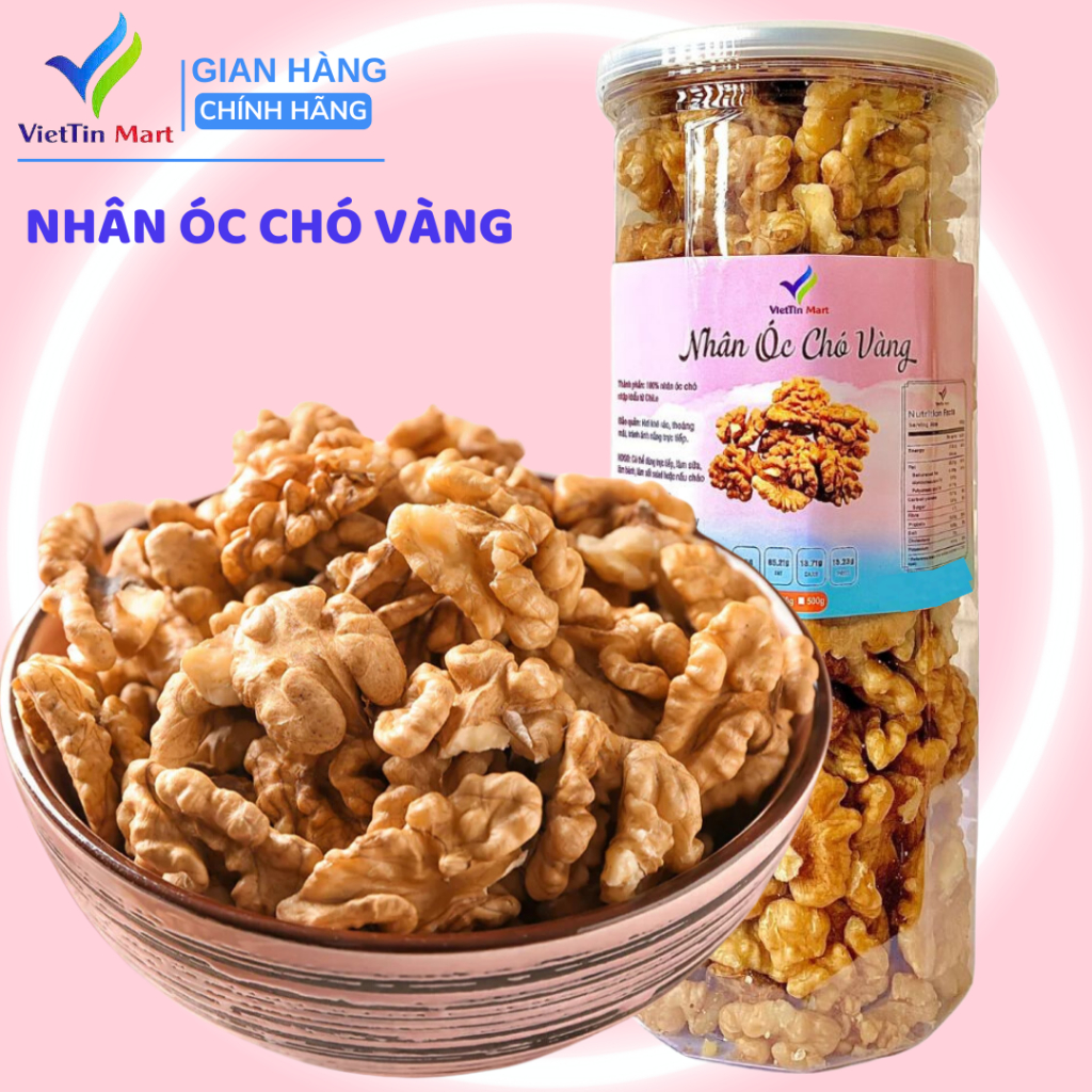  500G Nhân Óc Chó Vàng 
