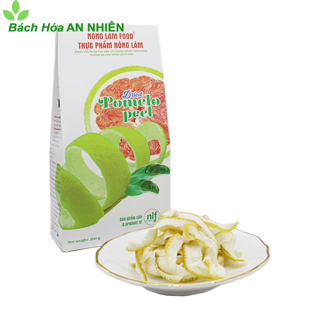 Vỏ bưởi sấy dẻo nonglamfood hộp giấy