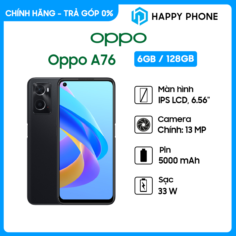 Điện thoại oppo a76 - hàng chính hãng, mới 100% | bảo hành 12 tháng