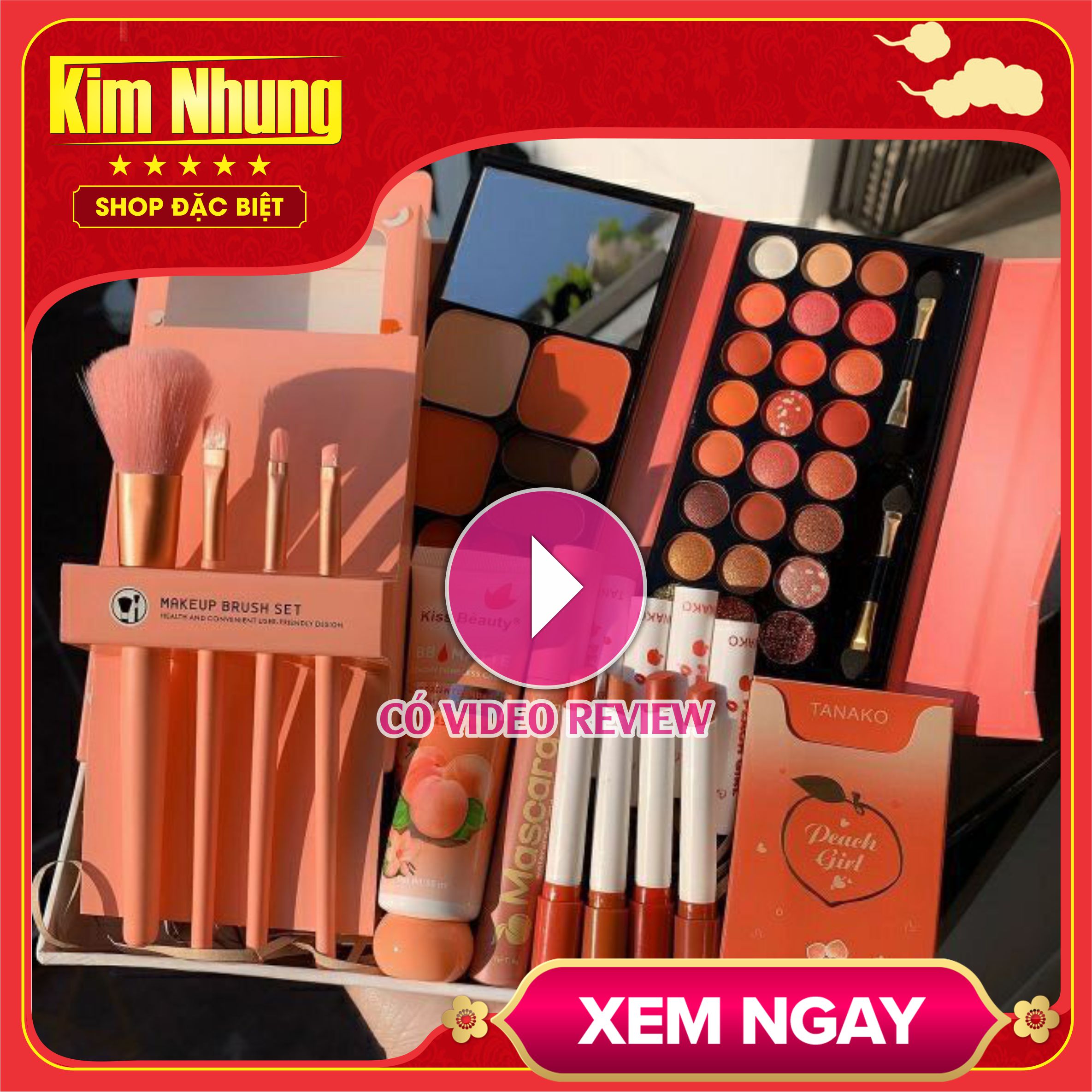 Bộ trang điểm đầy đủ 11 món