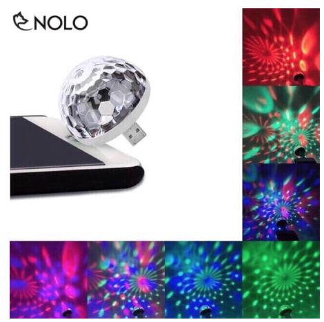 Đèn led 7 màu vũ trường nguồn usb chớp nháy theo nhạc