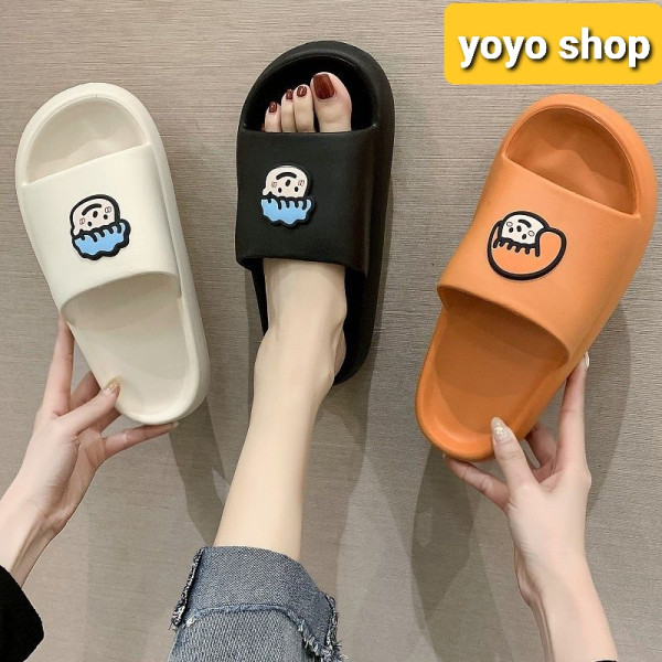 [Hoàn tiền 15%] Dép bánh mì hình tóc xù BOY GIRL MIỄN PHÍ SHIP  dễ thương Dép quai ngang thời trangMIỄN PHÍ SHIP