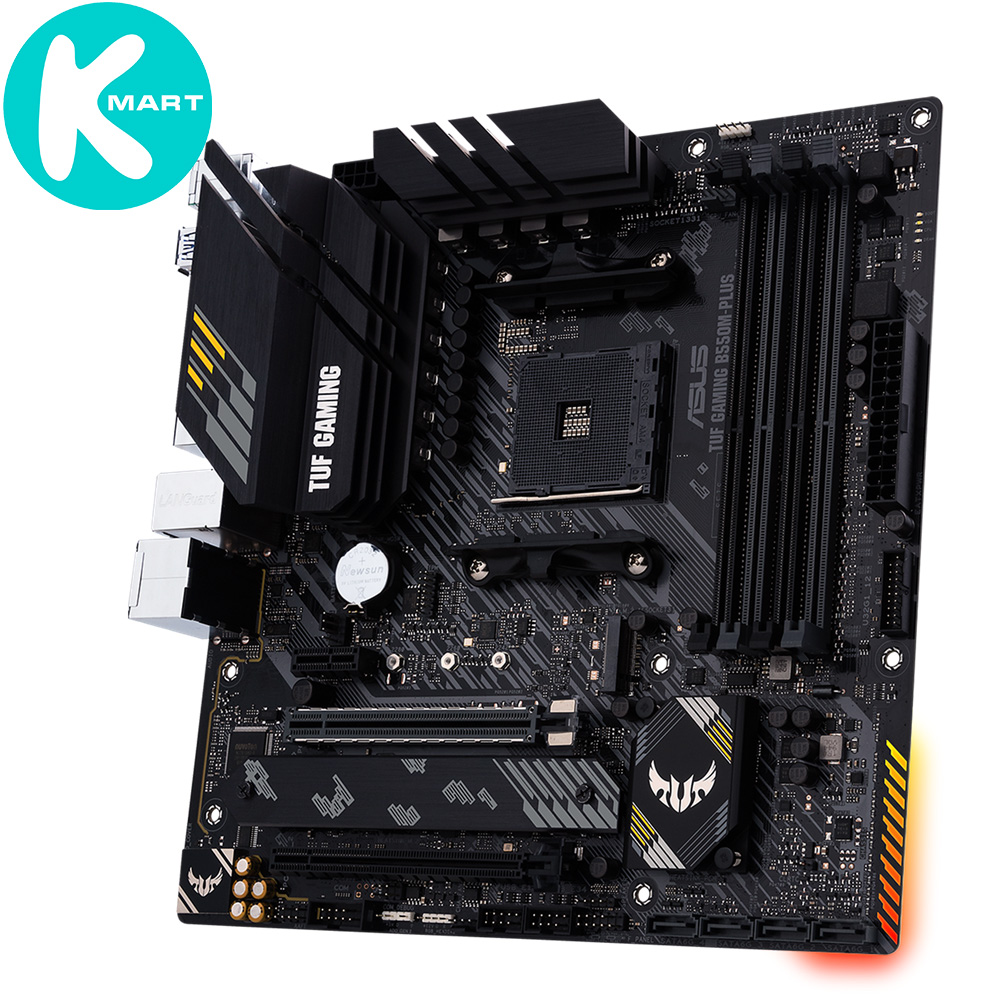 Bo mạch chủ mainboard asus tuf gaming b550m-plus am4 - hàng chính hãng