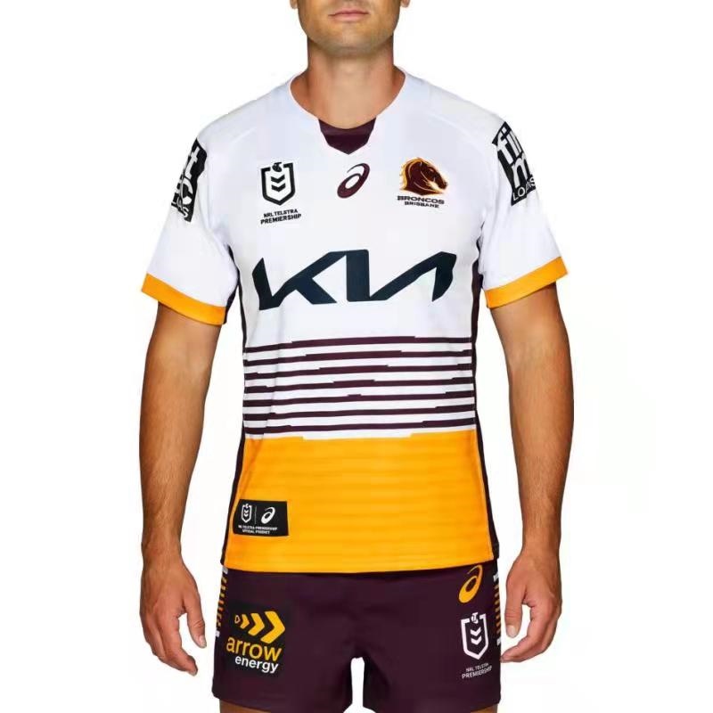Chất lượng cao Jersey 2022 mustang Brisbane home and away NRL hat football clothing wild horse Rugby jersey