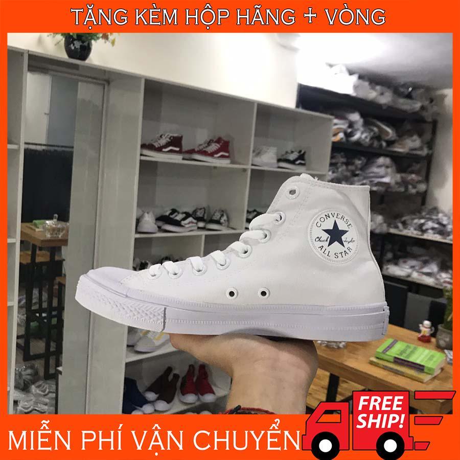[CÓ KÈM HỘP] Giày Converse Cao Cổ Chuck Taylor 2 Trắng (Thời Trang)