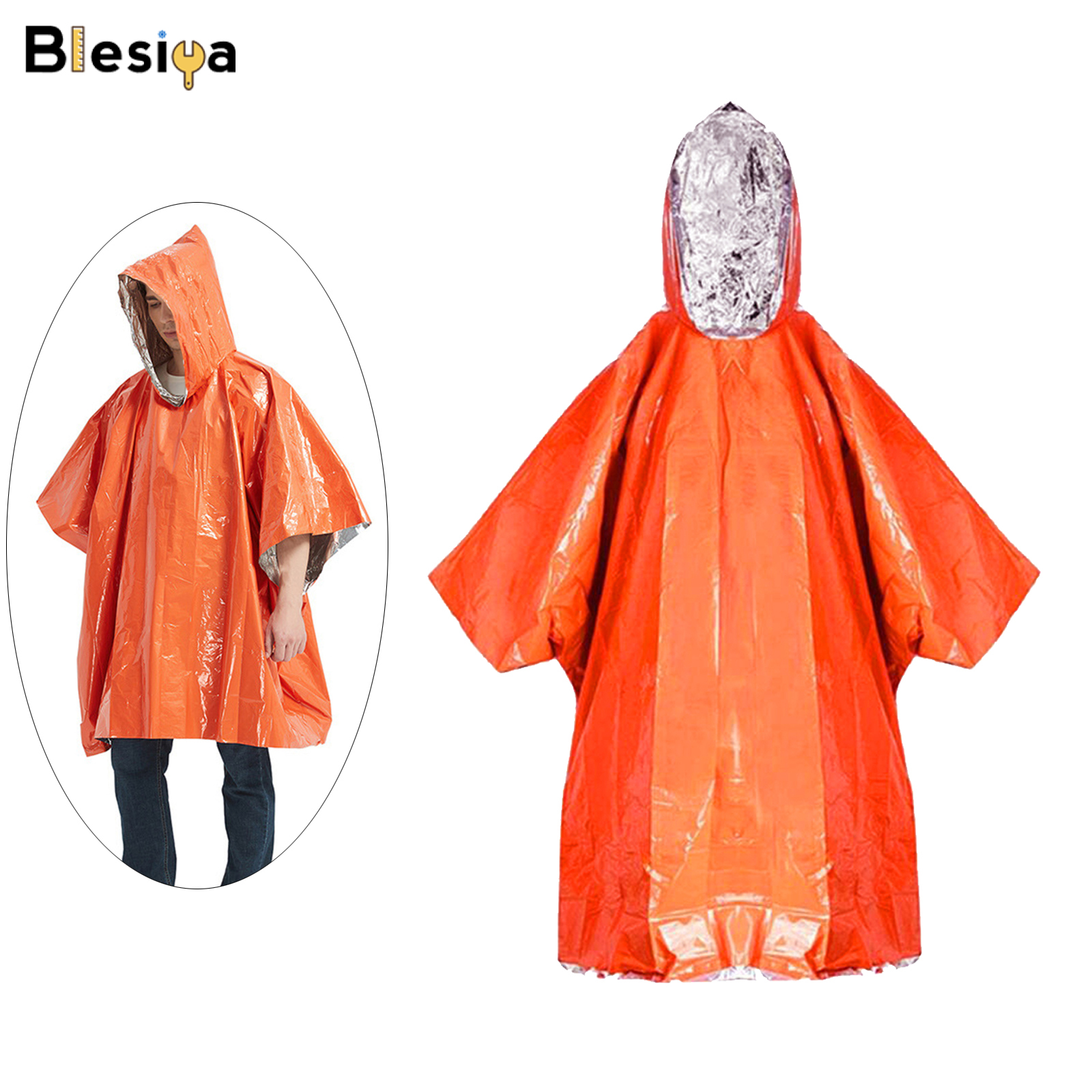 Chăn khẩn cấp blesiya, áo poncho áo mưa giữ nhiệt, dụng cụ sinh tồn