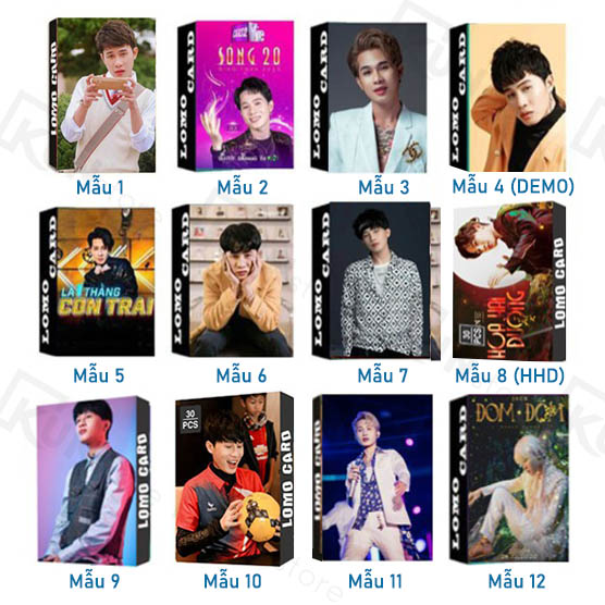 Lomo card JACK 1 hộp gồm 30 tấm (6 mẫu)