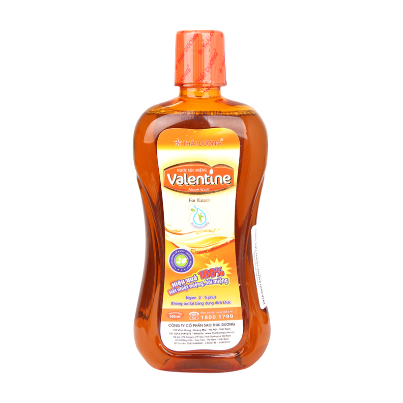 Nước súc miệng Valentine for Kisses Thái Dương 500ml