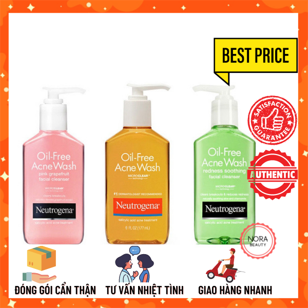 [HCM][HÀNG MỸ] Sửa Rửa Mặt Gel Cho Da Mụn Neutrogena Oil-Free Acne Wash
