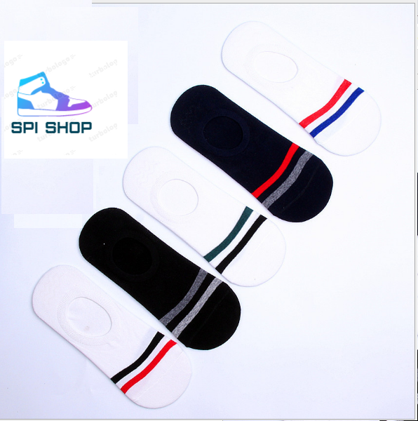 Combo 5 đôi tất gân lười nam màu ngẫu nhiên