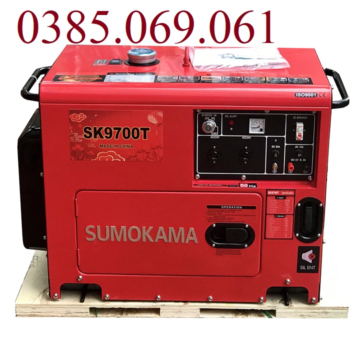 Máy Phát Điện Chạy Dầu 6Kw Sumokama SK9700T