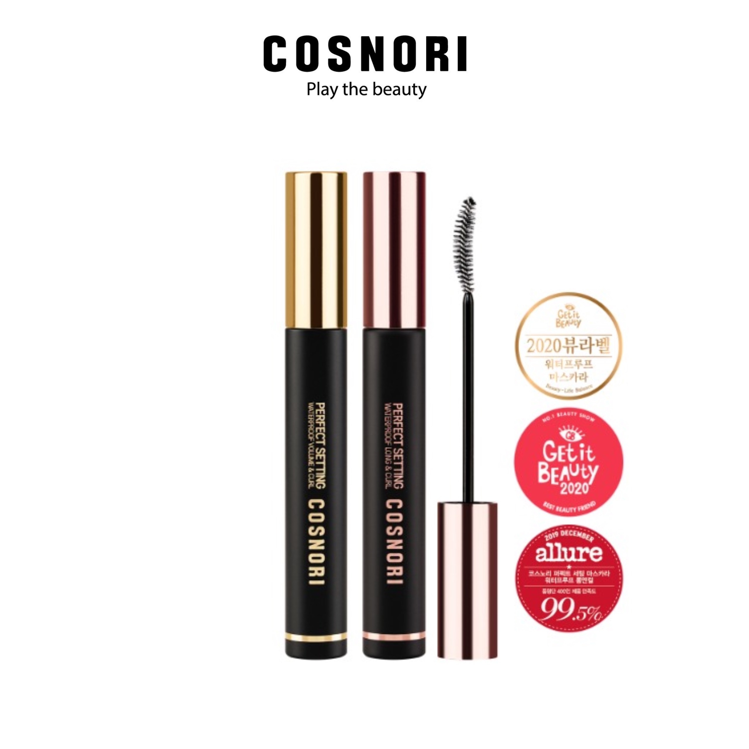 Chuốt mi Cosnori Perfect Setting Mascara Waterproof Volume&Curl 7ml
