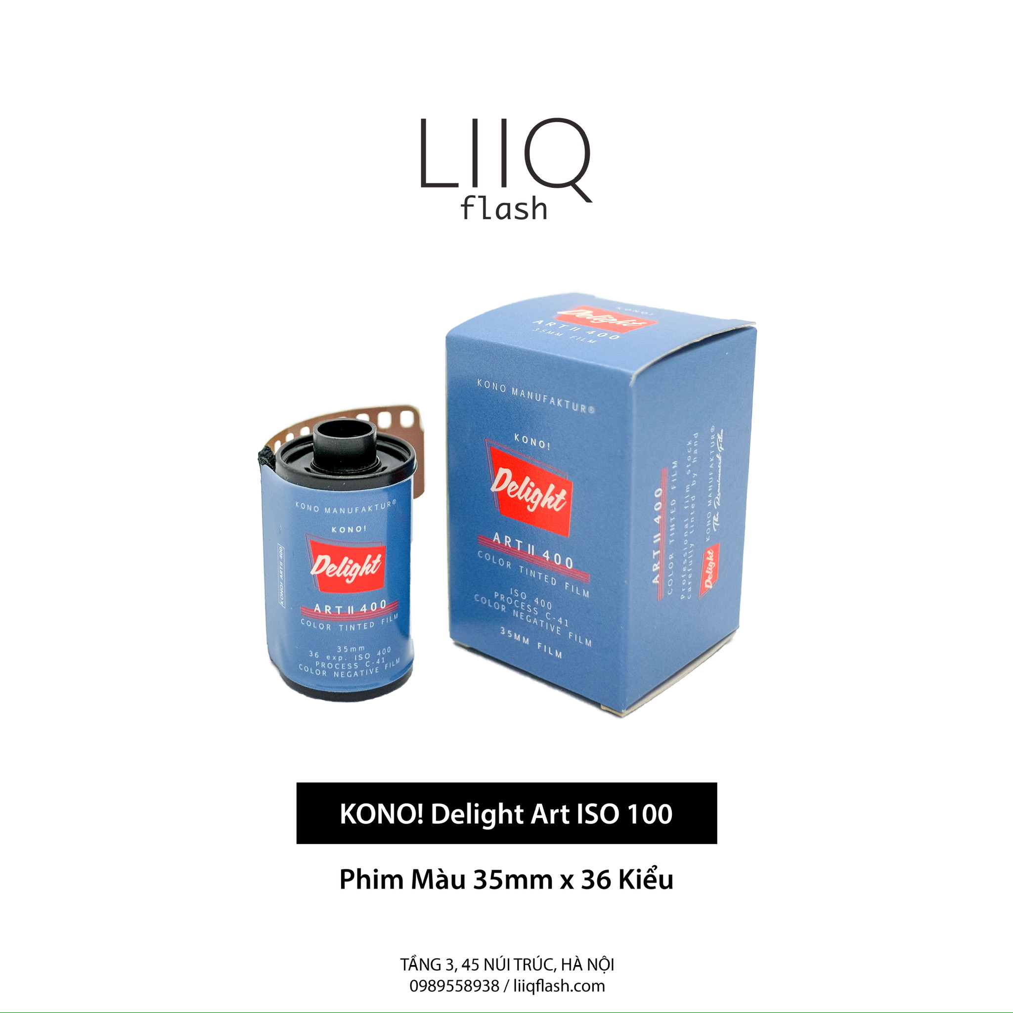 Phim KONO Delight Art II ISO 400, Màu Color, 135 35mm x 36 Kiểu