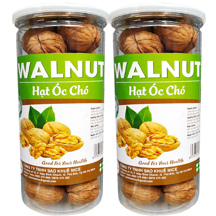 (COMBO 2 HŨ) QUẢ ÓC CHÓ MỸ ĐẶC BIỆT TỐT CHO SỨC KHỎE THƯƠNG HIỆU SK FOOD - MỖI HŨ 350G