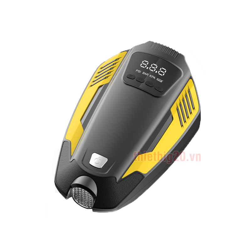 Máy bơm lốp ô tô điện tử atj-1466 - có đèn pin, tự ngắt và cài đặt cân hơi