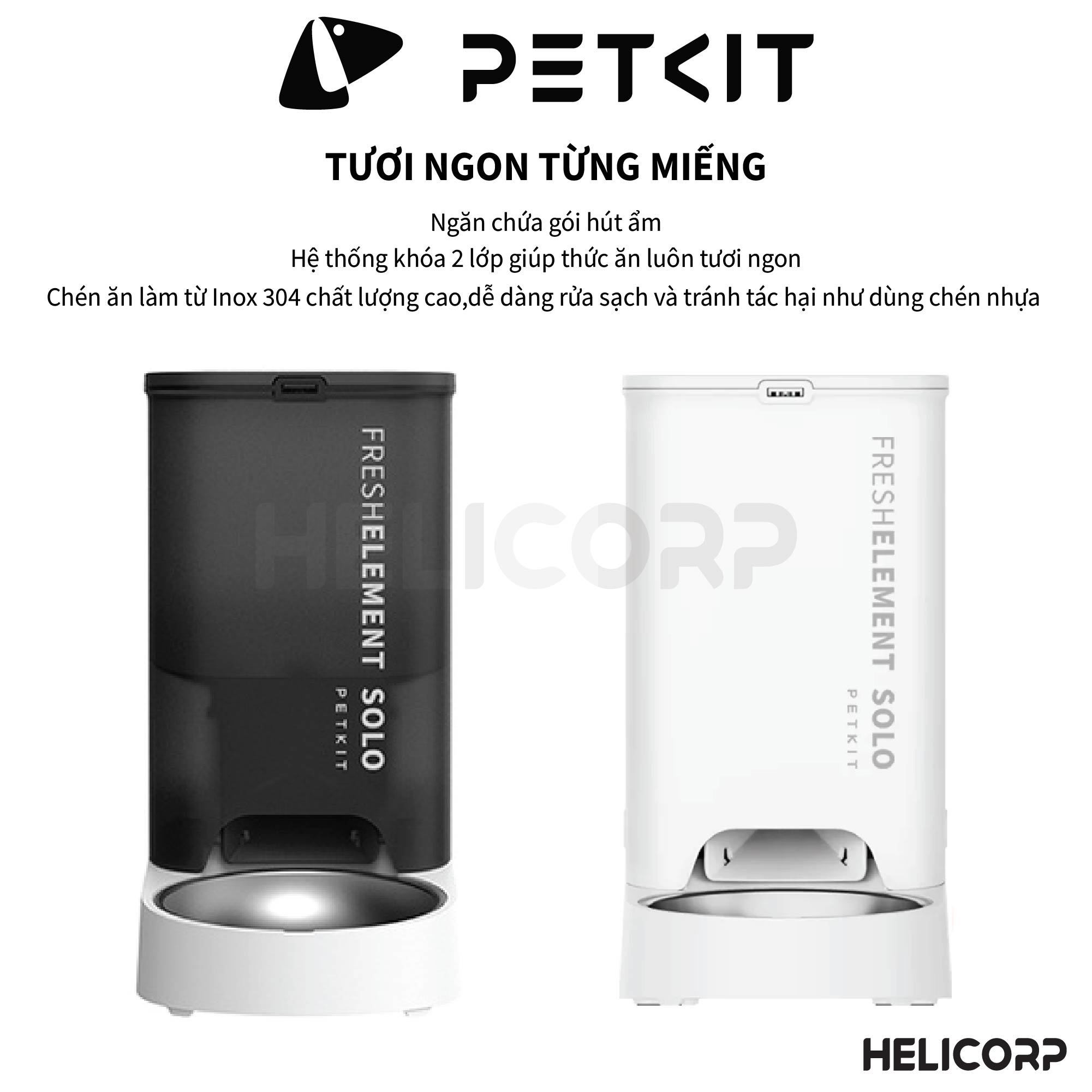 Máy ăn cho chó mèo Petkit Fresh Element Solo - HeLiCorp