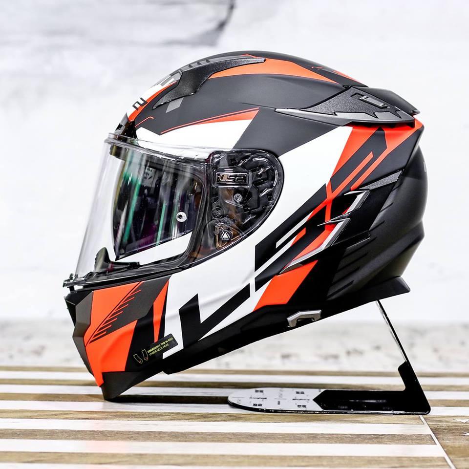 Nón fullface LS2 FF327 Challenger đen cam nhám