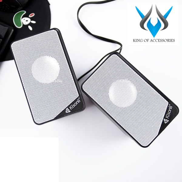 Loa vi tính 2.0 Kisonli KS-03 kiểu dáng sành điệu - Hãng phân phối chính thức - Nhất Tín Computer